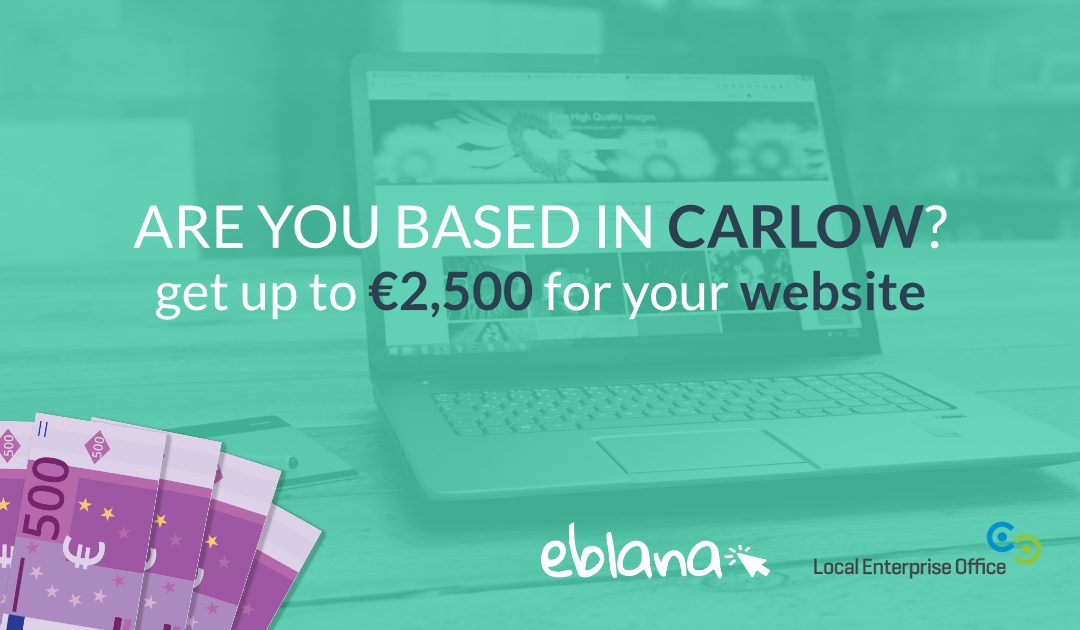 Voucher: €2,500 for your website in Carlow